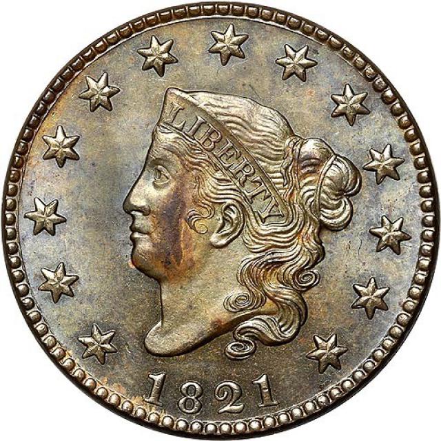 1 цент 1821, США, США