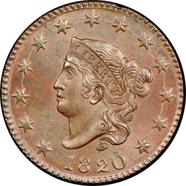 1 цент 1820, США, США