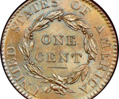 1 цент 1820, США, США