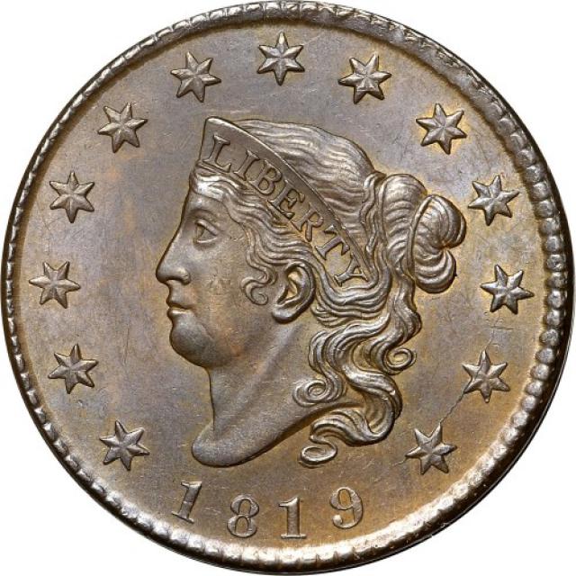 1 цент 1819, США, США