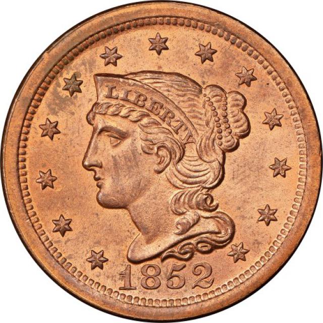 Монета Liberty Head Cent, 1 цент 1852, США, США