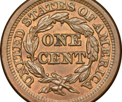 Монета Liberty Head Cent, 1 цент 1851, США, США