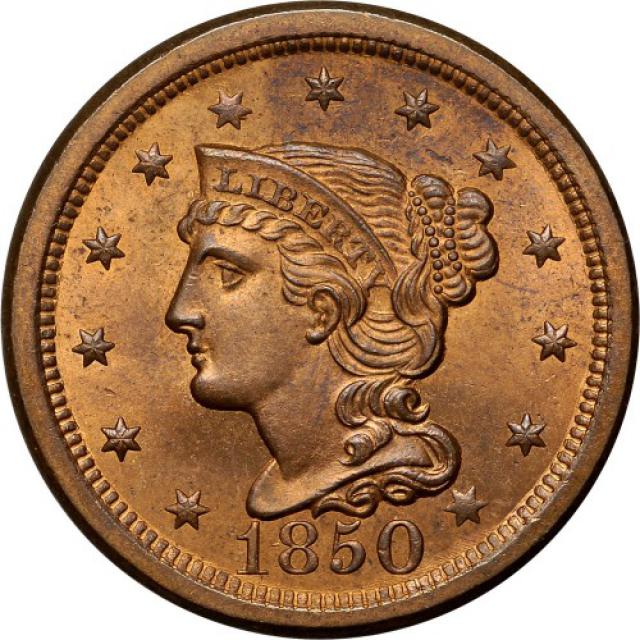 Монета Liberty Head Cent, 1 цент 1850, США, США