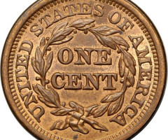 Монета Liberty Head Cent, 1 цент 1850, США, США