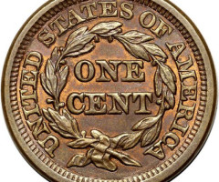 Монета Liberty Head Cent, 1 цент 1848, США, США