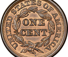 Монета Liberty Head Cent, 1 цент 1844, США, США