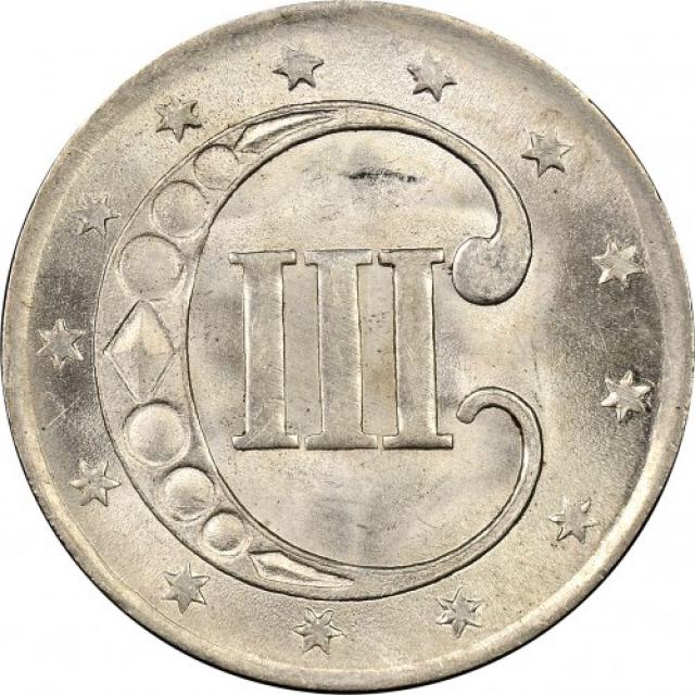 3 центи 1852, США, США