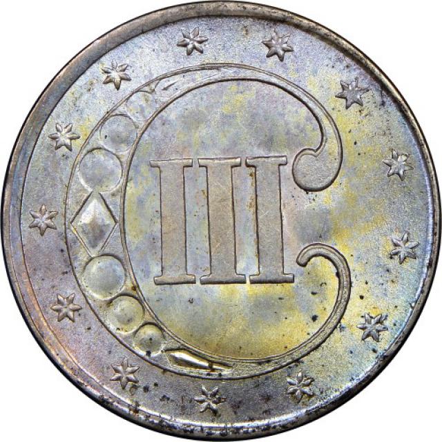 3 центи 1851, США, США