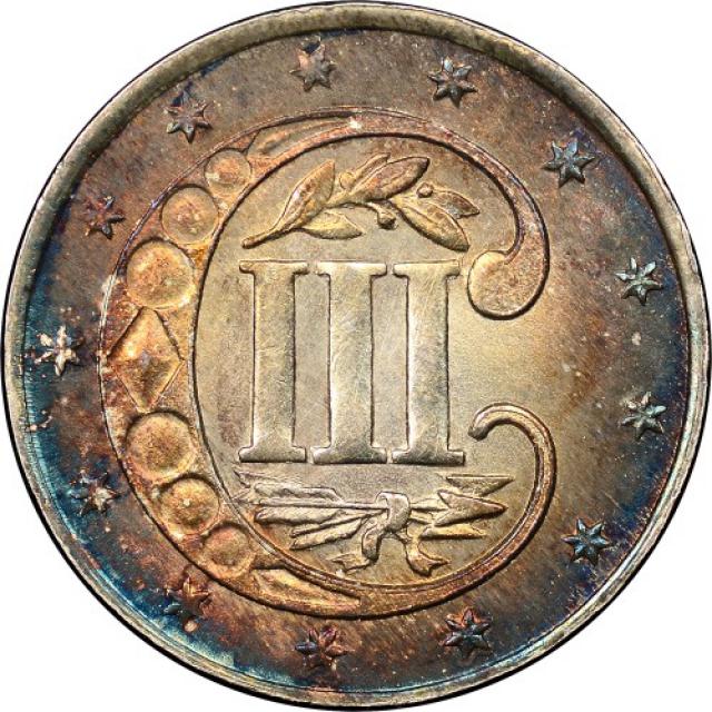 3 центи 1858, США, США