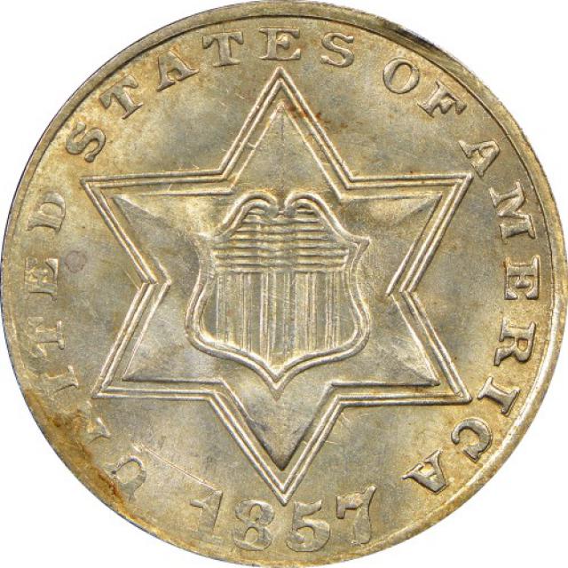 3 центи 1857, США, США