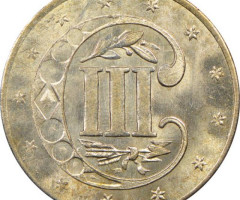 3 центи 1857, США, США