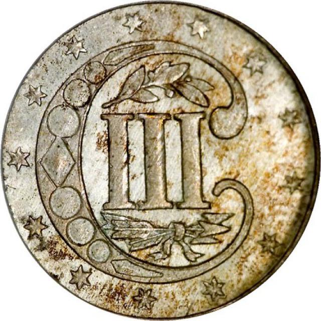 3 центи 1856, США, США