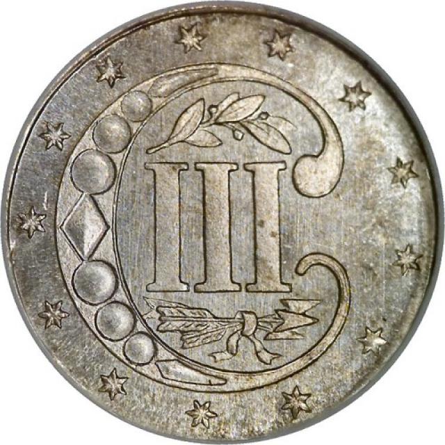 3 центи 1854, США, США