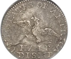 ½ дайма 1792, США, США
