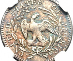 Монета Draped Bust Half Dime, ½ дайма 1797, США, США