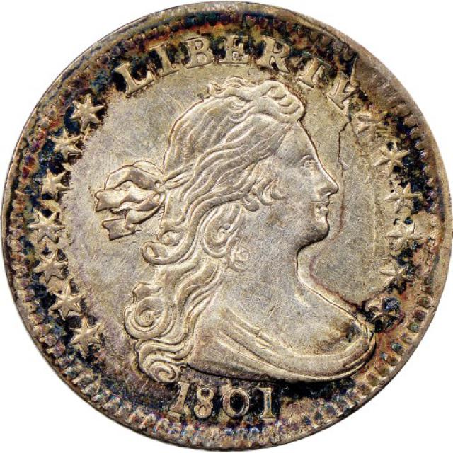 Монета Draped Bust Half Dime, ½ дайма 1801, США, США