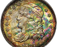 Монета Liberty Cap Half Dime, 5 центів 1837, США, США