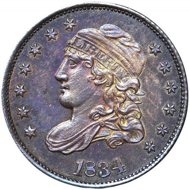 Монета Liberty Cap Half Dime, 5 центів 1834, США, США