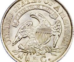 Монета Liberty Cap Half Dime, 5 центів 1832, США, США