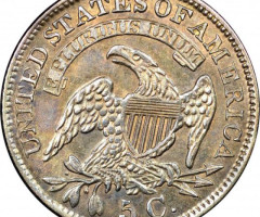 Монета Liberty Cap Half Dime, 5 центів 1830, США, США