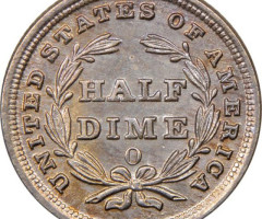 Монета Seated Liberty Half Dime, ½ дайма 1838, США, США