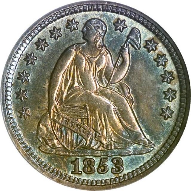 Монета Seated Liberty Half Dime, ½ дайма 1853, США, США