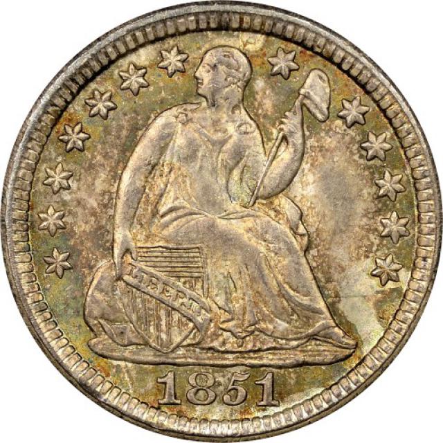 Монета Seated Liberty Half Dime, ½ дайма 1851, США, США
