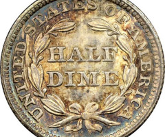 Монета Seated Liberty Half Dime, ½ дайма 1851, США, США