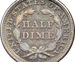 Монета Seated Liberty Half Dime, ½ дайма 1850, США, США