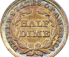 Монета Seated Liberty Half Dime, ½ дайма 1849, США, США