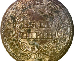 Монета Seated Liberty Half Dime, ½ дайма 1846, США, США