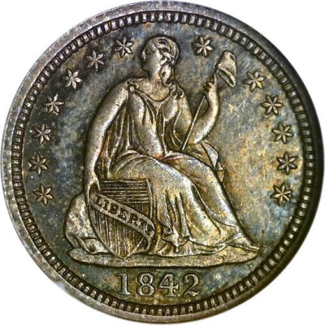 Монета Seated Liberty Half Dime, ½ дайма 1842, США, США