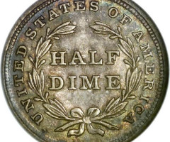 Монета Seated Liberty Half Dime, ½ дайма 1839, США, США