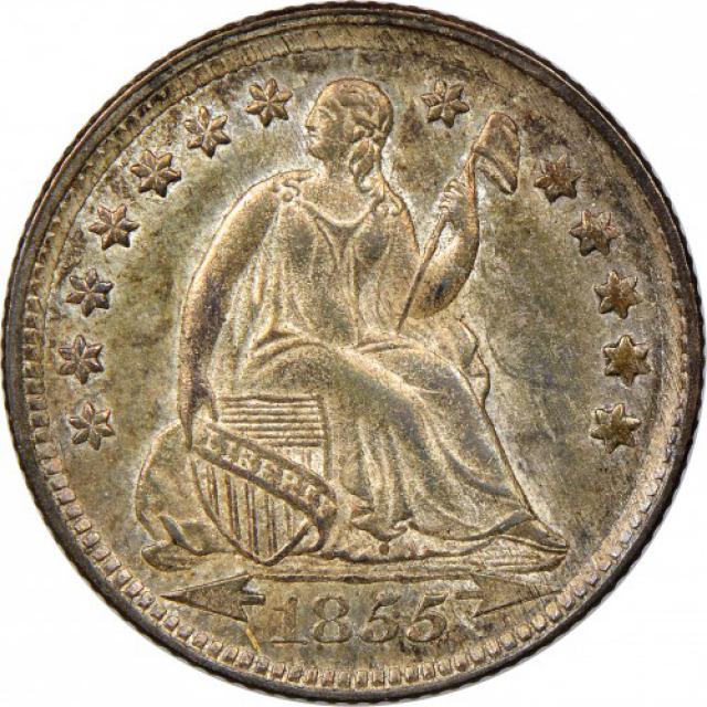 Монета Seated Liberty Half Dime, ½ дайма 1855, США, США