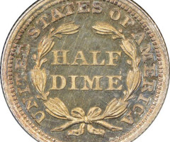 Монета Seated Liberty Half Dime, ½ дайма 1856, США, США