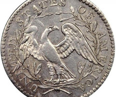 Монета Flowing Hair Half Dime, 1 дайм 1795, США, США