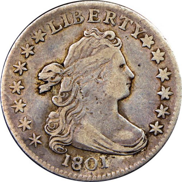 Монета Draped Bust Dime, 1 дайм 1801, США, США