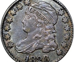 Монета Liberty Cap Dime, 10 центів 1828, США, США