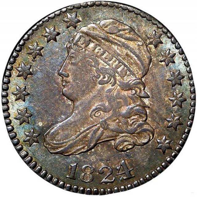 Монета Liberty Cap Dime, 10 центів 1824, США, США