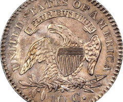Монета Liberty Cap Dime, 10 центів 1823, США, США
