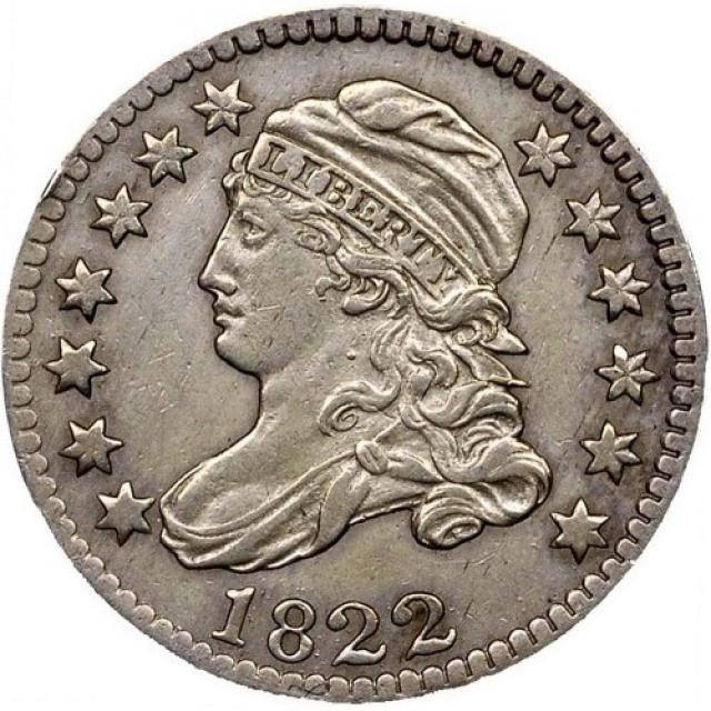 Монета Liberty Cap Dime, 10 центів 1822, США, США