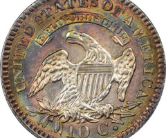 Монета Liberty Cap Dime, 10 центів 1821, США, США