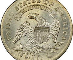 Монета Liberty Cap Dime, 10 центів 1814, США, США