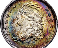 Монета Liberty Cap Dime, 10 центів 1837, США, США