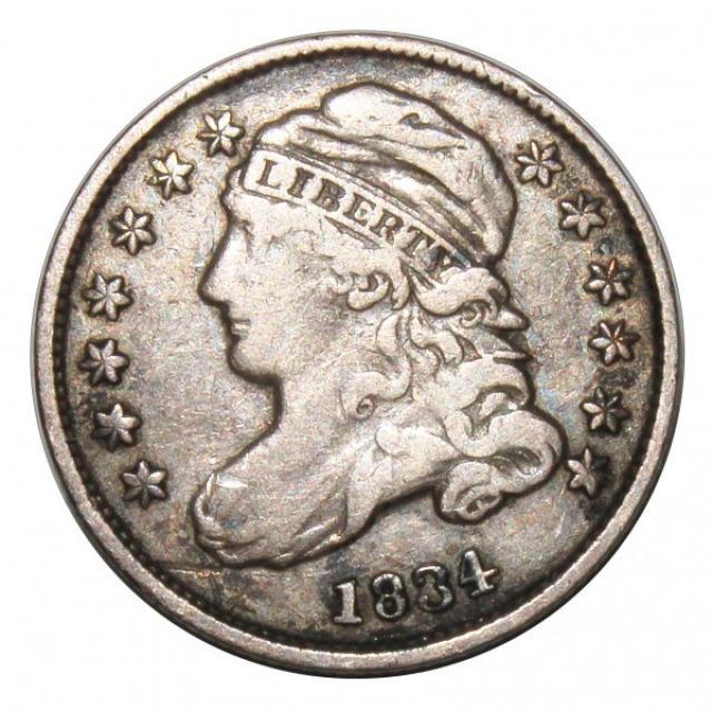 Монета Liberty Cap Dime, 10 центів 1834, США, США
