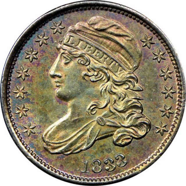 Монета Liberty Cap Dime, 10 центів 1833, США, США