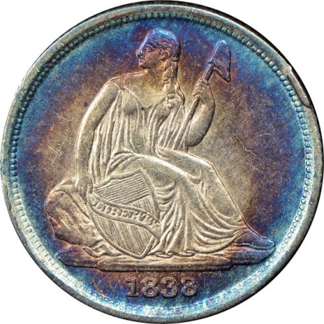 Монета Seated Liberty Dime, 1 дайм 1838, США, США