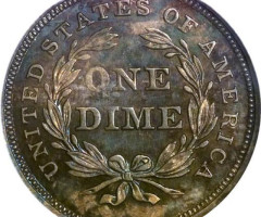 Монета Seated Liberty Dime, 1 дайм 1837, США, США