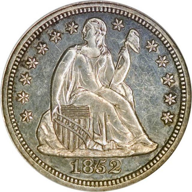 Монета Seated Liberty Dime, 1 дайм 1852, США, США