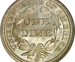Монета Seated Liberty Dime, 1 дайм 1851, США, США